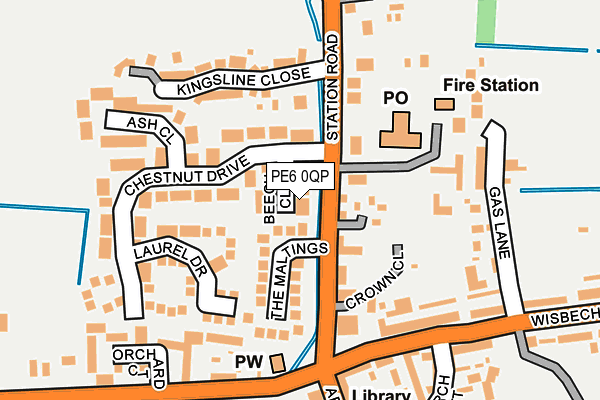 PE6 0QP map - OS OpenMap – Local (Ordnance Survey)