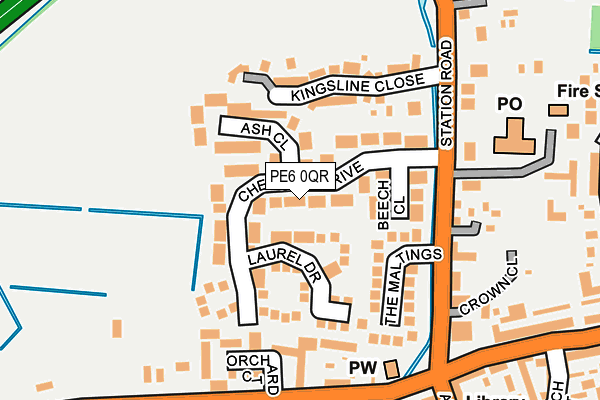 PE6 0QR map - OS OpenMap – Local (Ordnance Survey)