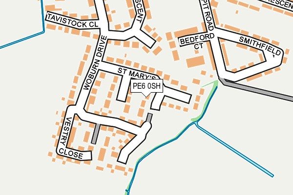 PE6 0SH map - OS OpenMap – Local (Ordnance Survey)