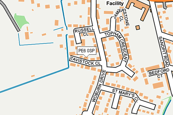 PE6 0SP map - OS OpenMap – Local (Ordnance Survey)