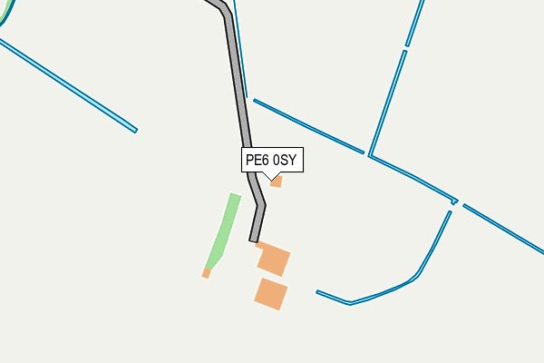 PE6 0SY map - OS OpenMap – Local (Ordnance Survey)