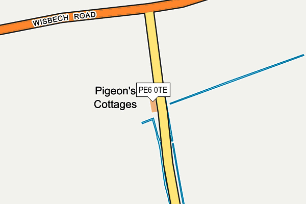 PE6 0TE map - OS OpenMap – Local (Ordnance Survey)