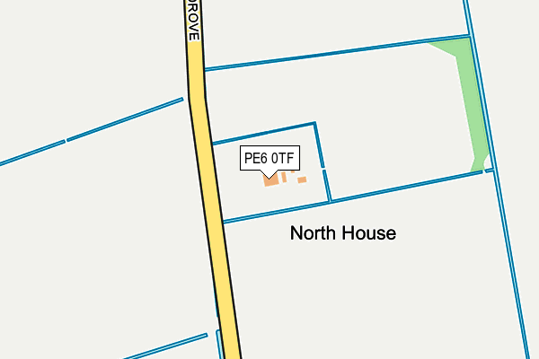 PE6 0TF map - OS OpenMap – Local (Ordnance Survey)