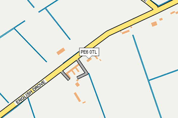 PE6 0TL map - OS OpenMap – Local (Ordnance Survey)