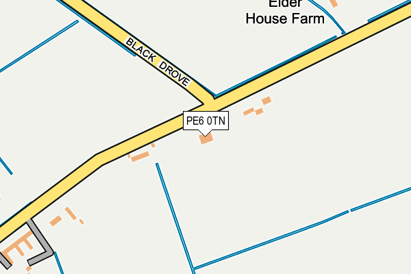 PE6 0TN map - OS OpenMap – Local (Ordnance Survey)