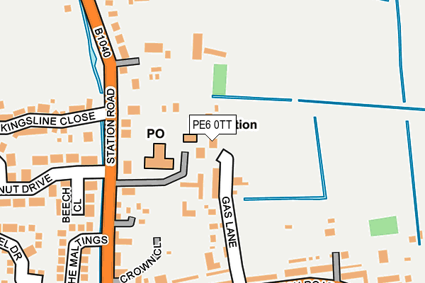 PE6 0TT map - OS OpenMap – Local (Ordnance Survey)