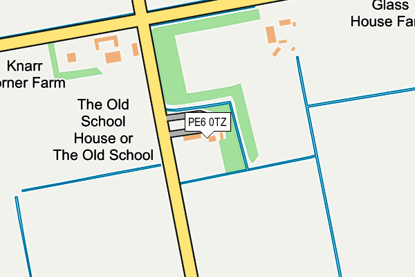 PE6 0TZ map - OS OpenMap – Local (Ordnance Survey)