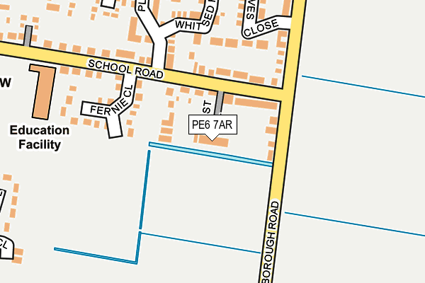 PE6 7AR map - OS OpenMap – Local (Ordnance Survey)