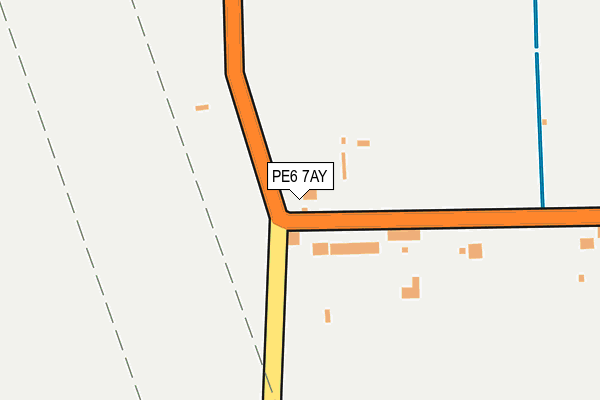 PE6 7AY map - OS OpenMap – Local (Ordnance Survey)