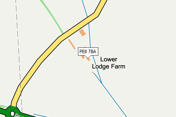PE6 7BA map - OS OpenMap – Local (Ordnance Survey)