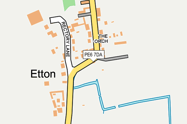 PE6 7DA map - OS OpenMap – Local (Ordnance Survey)