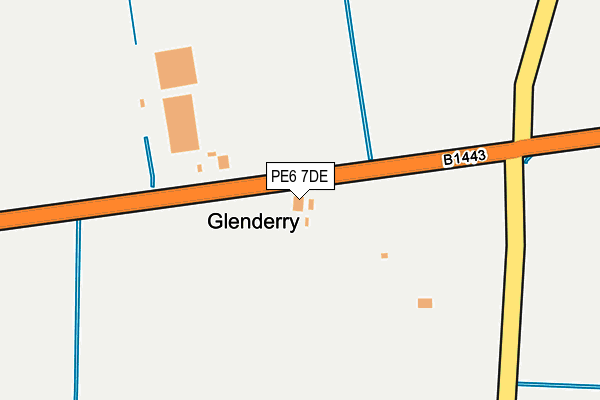 PE6 7DE map - OS OpenMap – Local (Ordnance Survey)