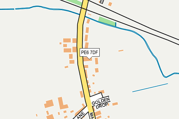 PE6 7DF map - OS OpenMap – Local (Ordnance Survey)