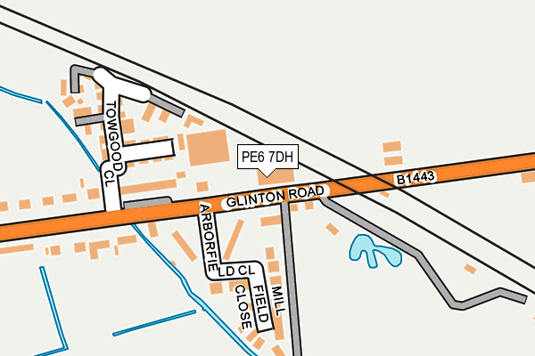 PE6 7DH map - OS OpenMap – Local (Ordnance Survey)