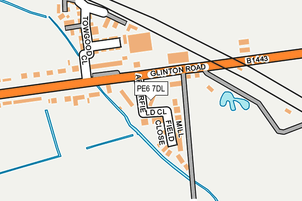 PE6 7DL map - OS OpenMap – Local (Ordnance Survey)