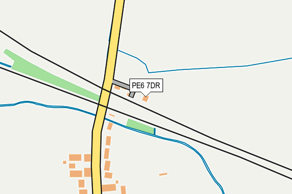 PE6 7DR map - OS OpenMap – Local (Ordnance Survey)