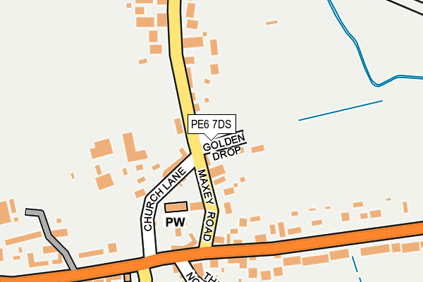 PE6 7DS map - OS OpenMap – Local (Ordnance Survey)