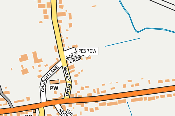 PE6 7DW map - OS OpenMap – Local (Ordnance Survey)