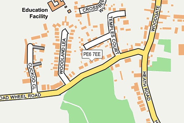 PE6 7EE map - OS OpenMap – Local (Ordnance Survey)