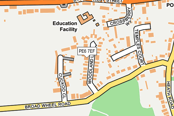 PE6 7EF map - OS OpenMap – Local (Ordnance Survey)