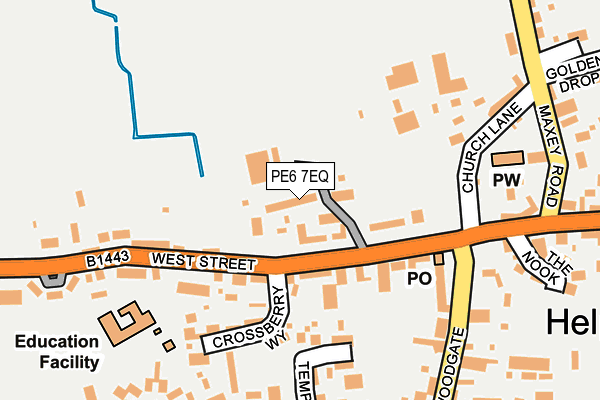 PE6 7EQ map - OS OpenMap – Local (Ordnance Survey)