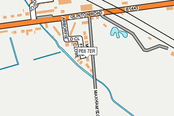 PE6 7ER map - OS OpenMap – Local (Ordnance Survey)