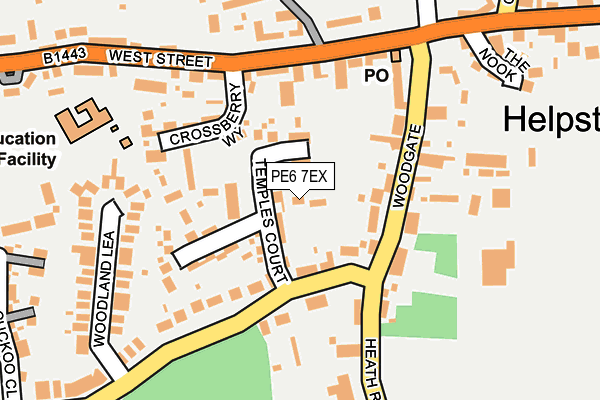 PE6 7EX map - OS OpenMap – Local (Ordnance Survey)