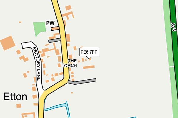 PE6 7FP map - OS OpenMap – Local (Ordnance Survey)