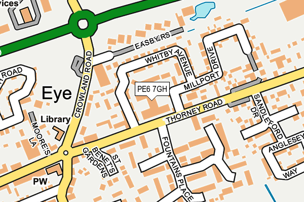 PE6 7GH map - OS OpenMap – Local (Ordnance Survey)