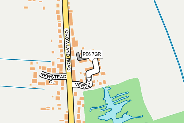 PE6 7GR map - OS OpenMap – Local (Ordnance Survey)