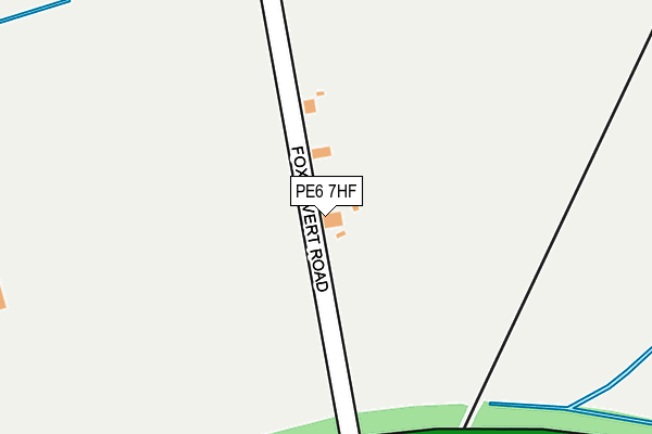 PE6 7HF map - OS OpenMap – Local (Ordnance Survey)