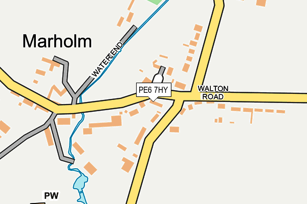 PE6 7HY map - OS OpenMap – Local (Ordnance Survey)
