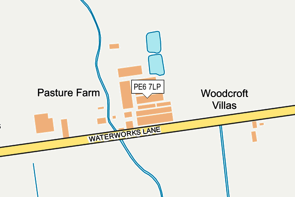 PE6 7LP map - OS OpenMap – Local (Ordnance Survey)
