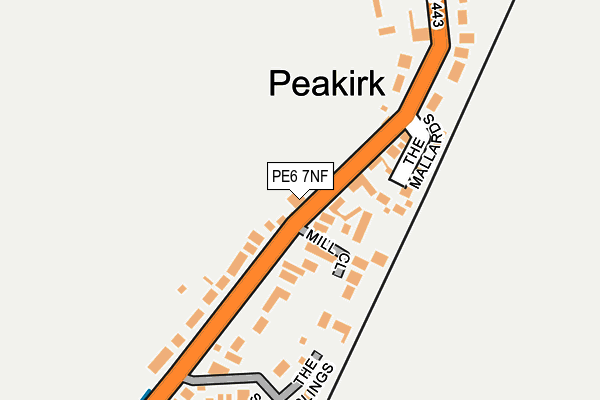 PE6 7NF map - OS OpenMap – Local (Ordnance Survey)