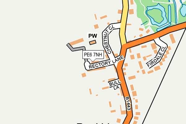 PE6 7NH map - OS OpenMap – Local (Ordnance Survey)