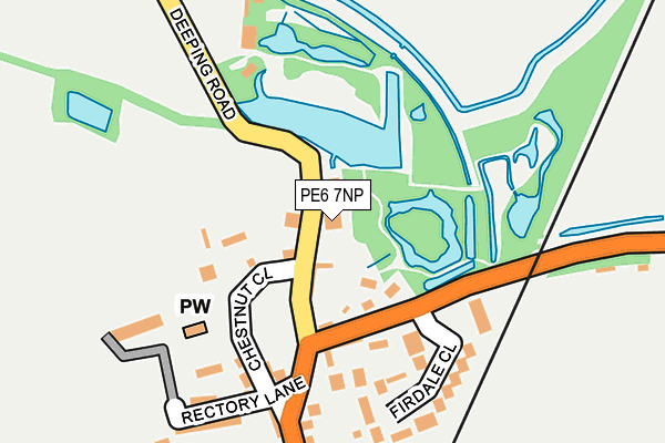 PE6 7NP map - OS OpenMap – Local (Ordnance Survey)