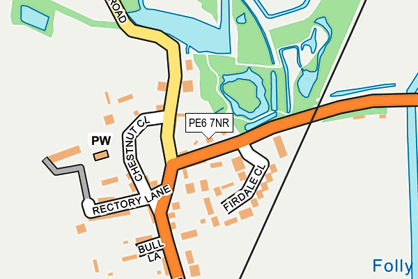 PE6 7NR map - OS OpenMap – Local (Ordnance Survey)