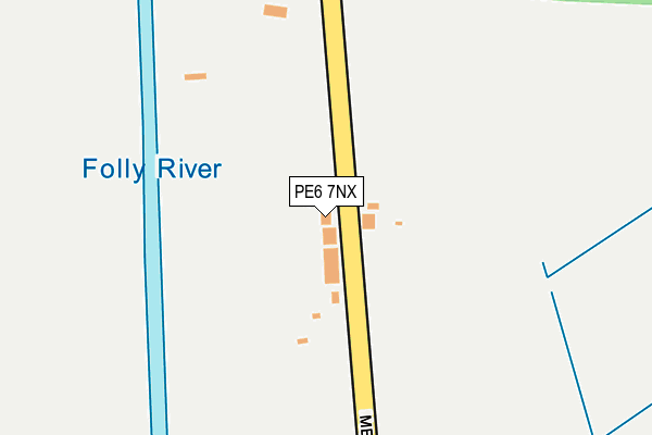 PE6 7NX map - OS OpenMap – Local (Ordnance Survey)