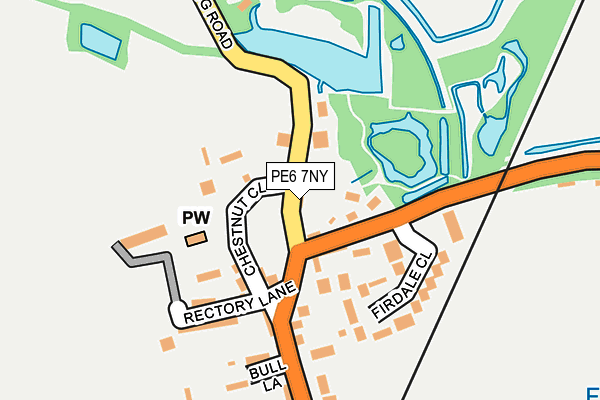 PE6 7NY map - OS OpenMap – Local (Ordnance Survey)
