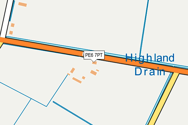 PE6 7PT map - OS OpenMap – Local (Ordnance Survey)
