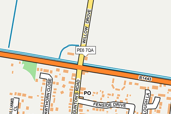 PE6 7QA map - OS OpenMap – Local (Ordnance Survey)