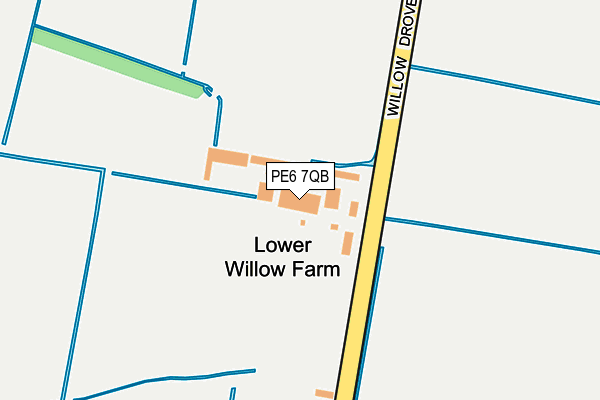 PE6 7QB map - OS OpenMap – Local (Ordnance Survey)