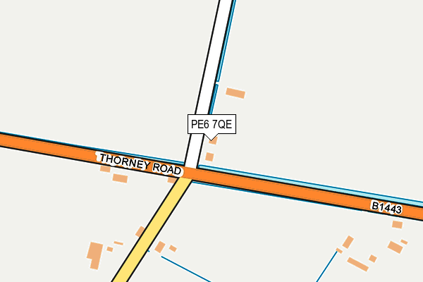PE6 7QE map - OS OpenMap – Local (Ordnance Survey)