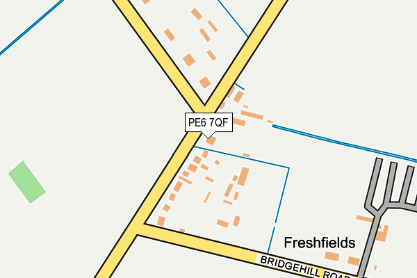 PE6 7QF map - OS OpenMap – Local (Ordnance Survey)