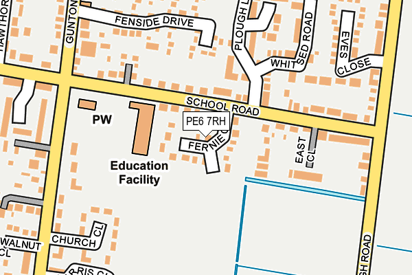 PE6 7RH map - OS OpenMap – Local (Ordnance Survey)