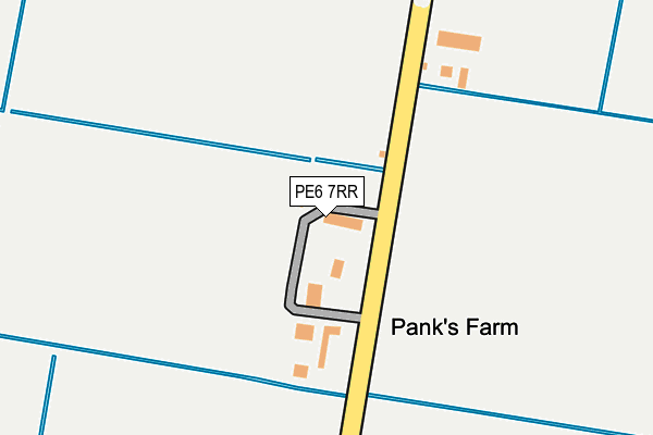 PE6 7RR map - OS OpenMap – Local (Ordnance Survey)