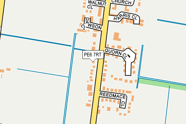 PE6 7RT map - OS OpenMap – Local (Ordnance Survey)