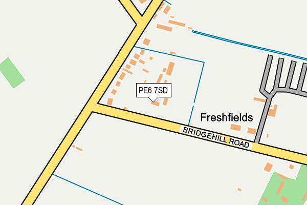 PE6 7SD map - OS OpenMap – Local (Ordnance Survey)
