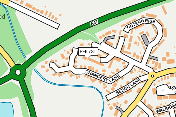 PE6 7SL map - OS OpenMap – Local (Ordnance Survey)