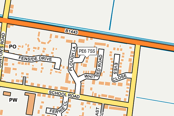 PE6 7SS map - OS OpenMap – Local (Ordnance Survey)